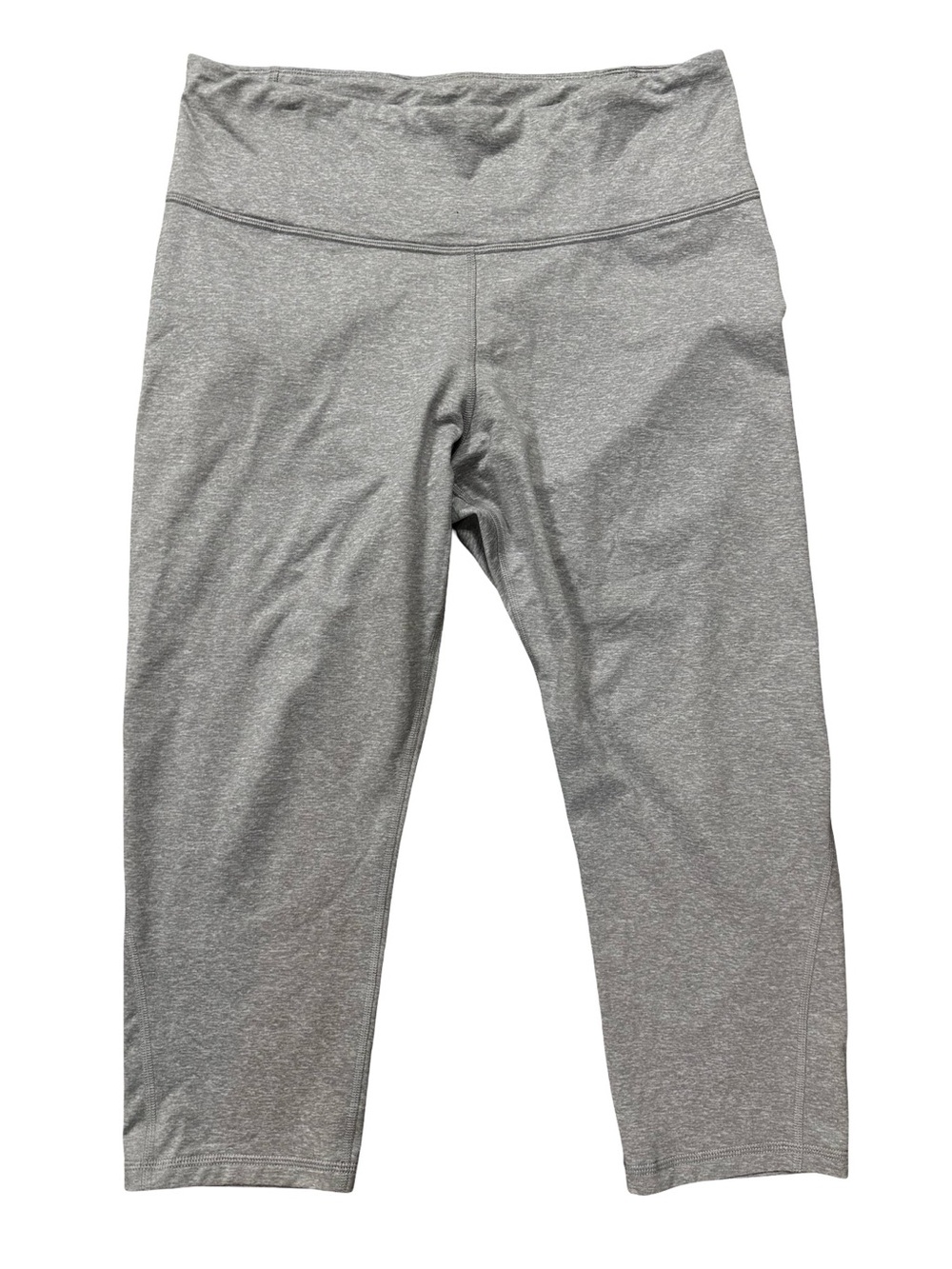 Old Navy High Rise Cropped Gray Leggings Size XL Soft Tech Active Go Dry Workout